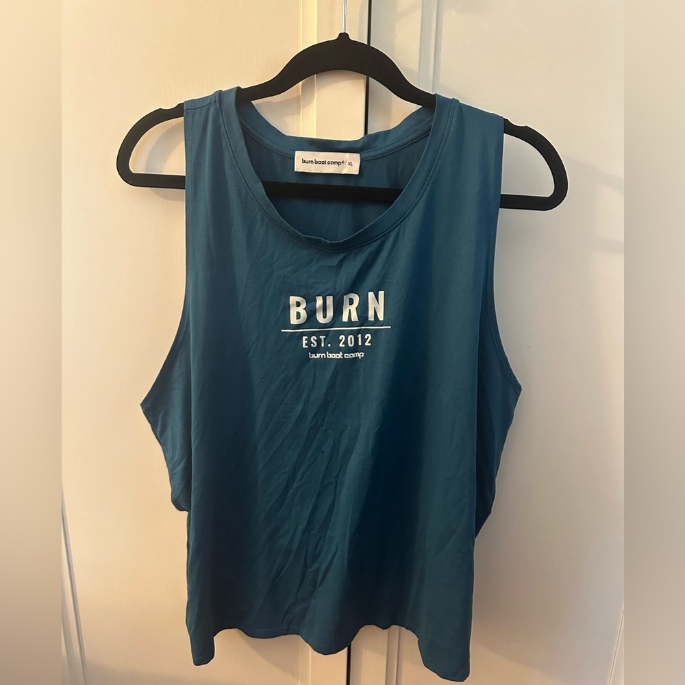 Burn boot camp blue tank - size XL